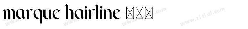 marque hairline字体转换